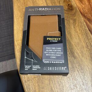 Safe Sleeve Cell Phone Case - Tan - NEW - iphone 12 and 12 pro - Anti Radiation